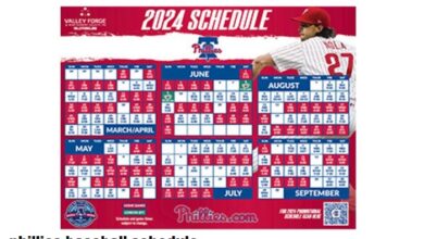 phillies baseball schedule